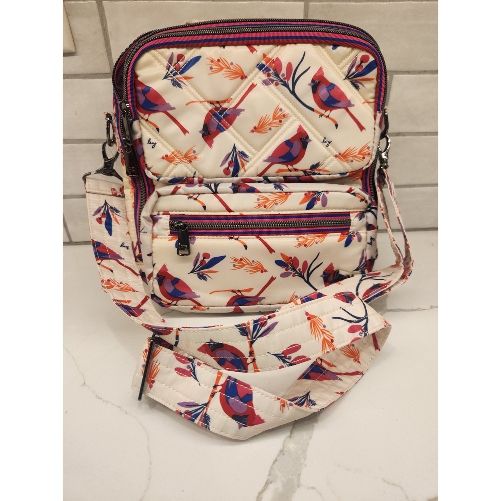 Lug Wrangler Cardinals Cargo Crossbody Bag Purse Adjustable Strap RFID NWOT